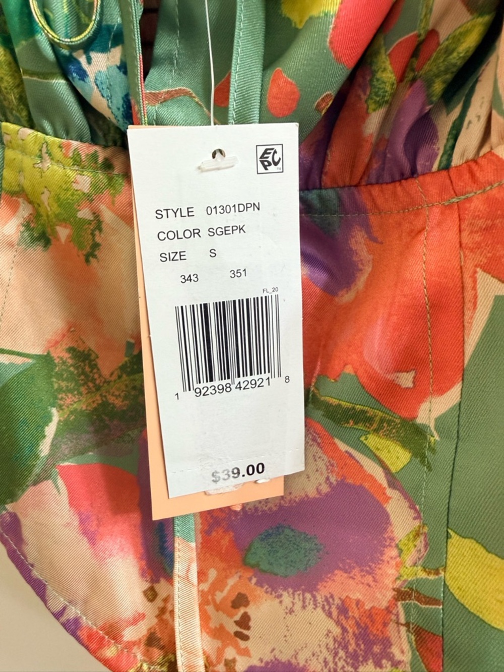 Evolutionary Floral Lace-Trim Corset Crop Top – NWT Size S - Picture 8 of 11